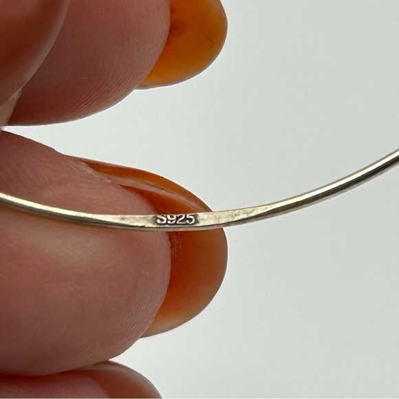 Sterling Silver 925 Dangle Earrings with Brown Wedding Cake Style Beads - Picture 5 of 10